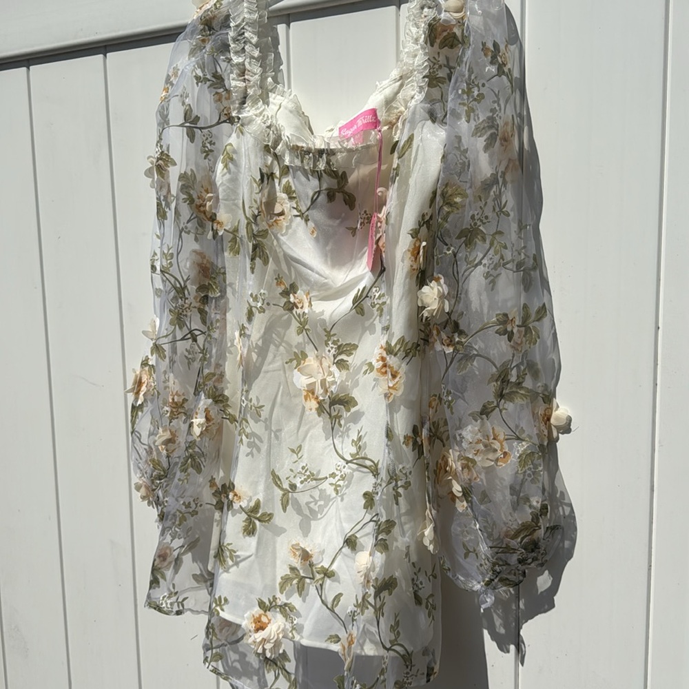 Sugar thrillz 3d floral dress med